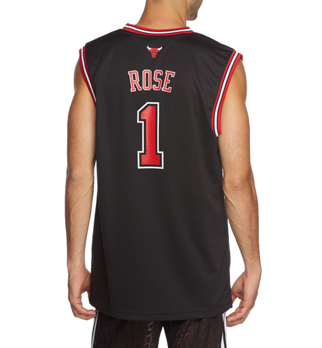 D Rose Bulls Back Jersey Jersey Authentic Drafted As The First