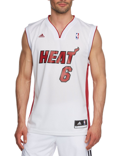 Adidas Men's Miami Heat Lebron James NBA Replica Jersey