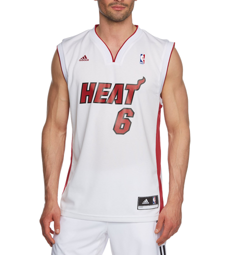 Adidas Men's Miami Heat Lebron James NBA Replica Jersey